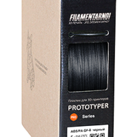 ABS PA GF 8 black 3d filament filamentarno